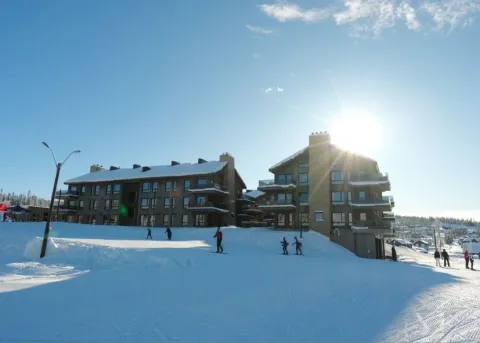 Mosetertoppen Skistadion fasade vinter