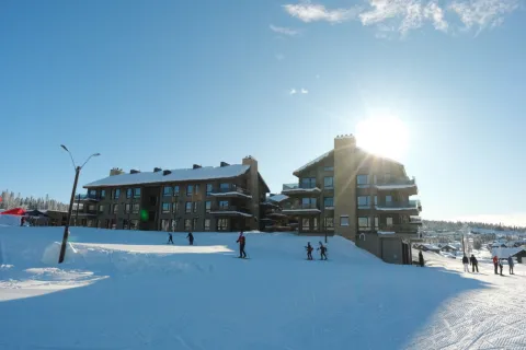 Mosetertoppen Skistadion fasade vinter